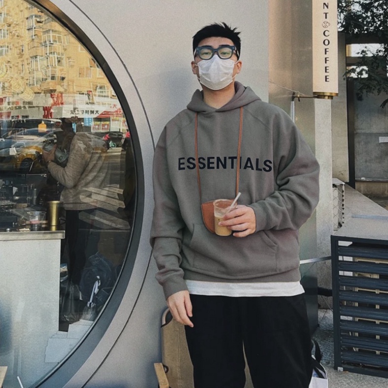 Áo Hoodie Mũ 2 Lớp Nỉ Ngoại ESSENTIALS Fom Thụng Nam Nữ Mũ Trùm Đầu 5 Màu Siêu Hot 2023
