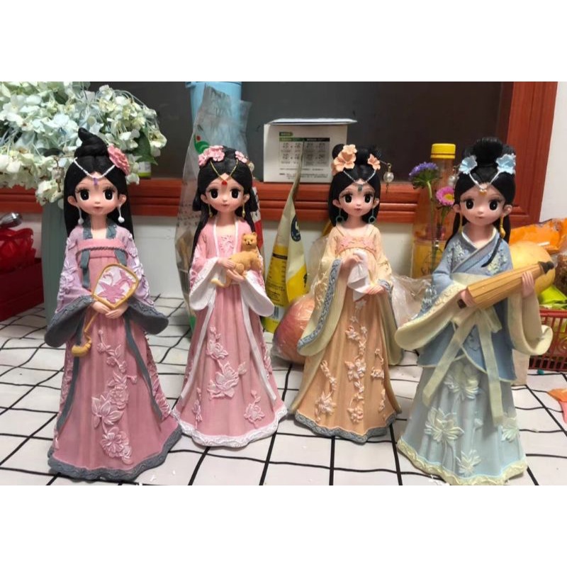 Công chúa Cổ Trang cao 24cm kèm màu cọ