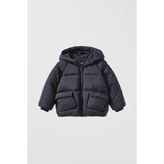  Áo khoác phao Zara cho bé trai bé gái  Áo phao có mũ trần bông lót nỉ có túi cho bé 4 lớp giữ ấm tuyệt đối 