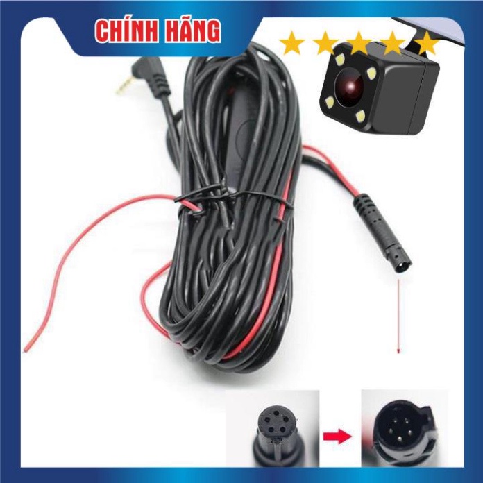 Camera lùi cho cam Hành Trình ô tô xe du lịch, xe tải, , camera sau Loại Jac 5 Chân Kèm Dây, có hồng ngoại