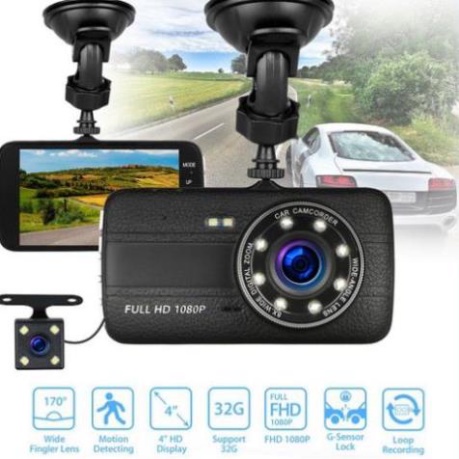Camera hành trình ô tô ONTEK S14 Trước Sau Tích Hợp 8 Led 1080P - siêu nét- Chuẩn 4 inh