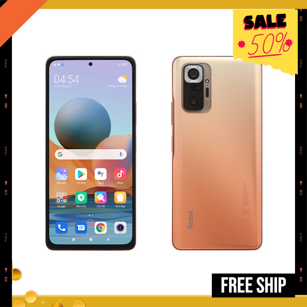 Điện thoại Xiaomi Redmi Note 10 Pro - Hàng Chính Hãng, Cấu Hình Cao, Pin Khủng, Chụp Ảnh Siêu Đẹp, Sạc Nhanh