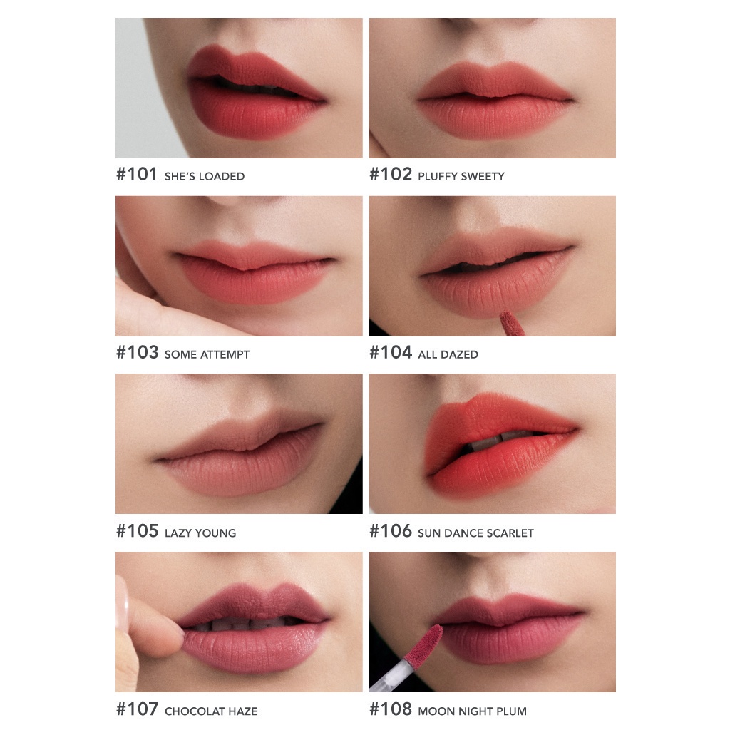 Son Kem Lì Allione Muse Mellow Velvet Tint 104 All Dazed 5.5G