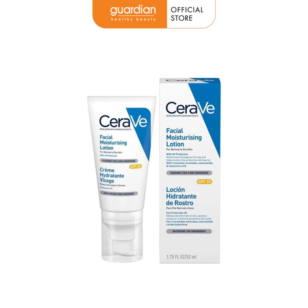 Sữa Dưỡng Ẩm Ban Ngày Dành Cho Da Mặt Facial Moisturising Lotion AM CeraVe 52ml