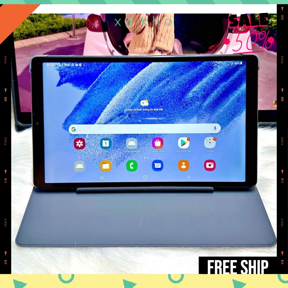 Máy tính bảng giá rẻ Galaxy Tab A7 Lite bản 3gb/32gb - tặng bàn phím kèm bút - bảo hành 12 tháng chính h