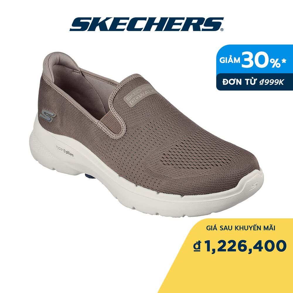 Skechers Nam Giày Thể Thao Đi Bộ GOwalk 6 Walking Air-Cooled Goga Mat - 216280-TPNV