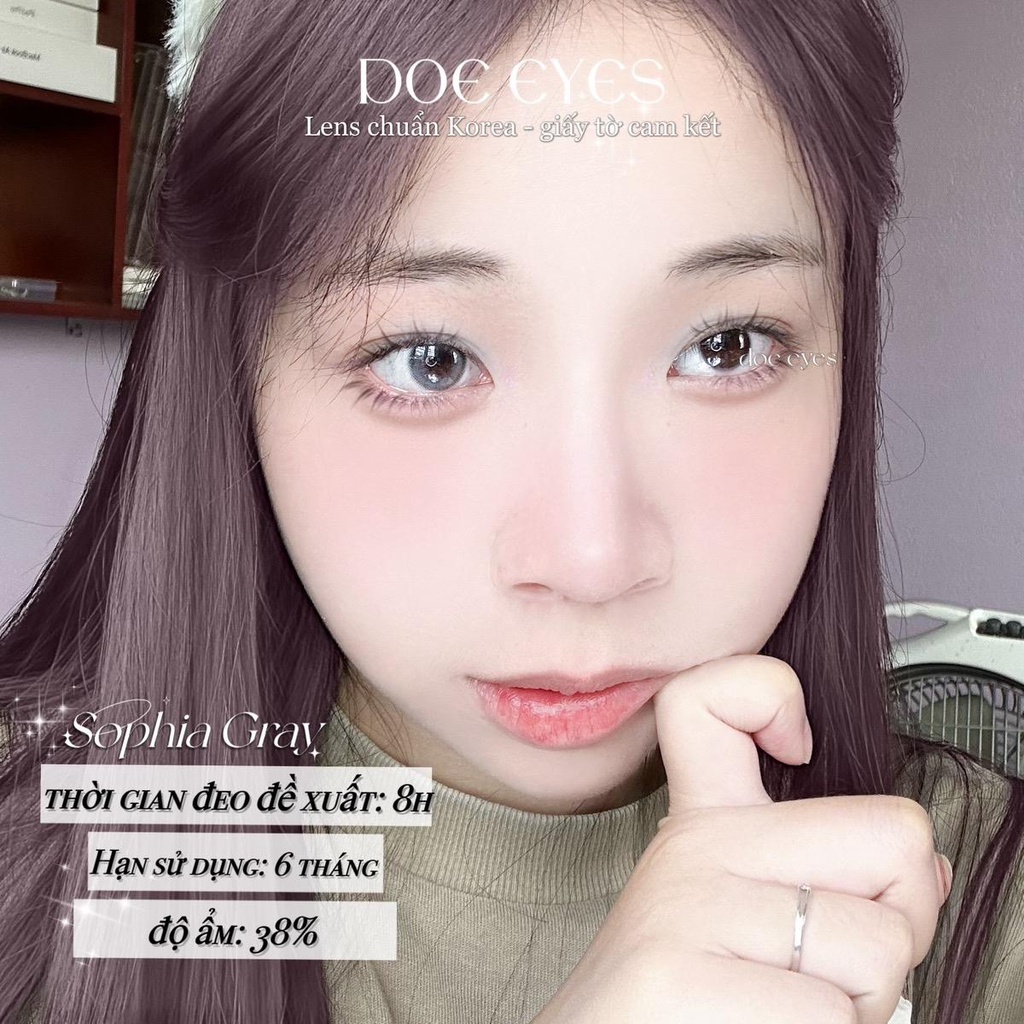 - 1 CHIẾC lens - Doeeyesvn - Doe Eyes Contact Lens