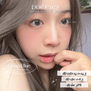 Kính áp tròng DOE EYES [Brian Blue có cận đến 6.5] - Lens Hàn style douyin -  Kính áp tròng cận