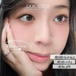 Kính áp tròng DOE EYES [Daria Gray có cận đến 6.5] - Lens Hàn style douyin -  Kính áp tròng cận