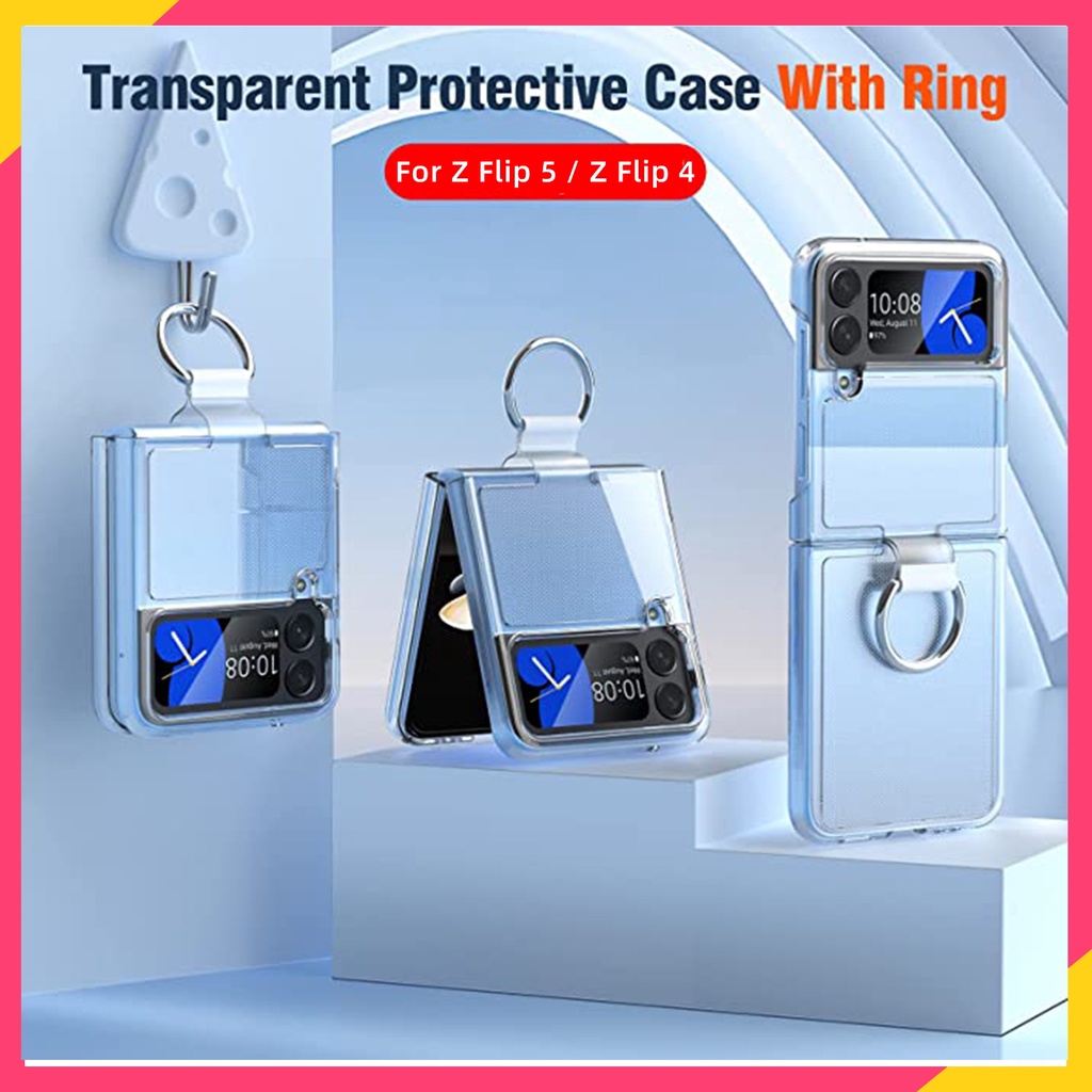 Ốp lưng chống sốc trong suốt Samsung Z Flip 5 Bao Da Galaxy Z Flip 4 Ốp Galaxy Z Flip 5 Ốp Samsung Z Flip 4