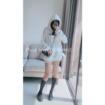 Áo khoác hoodie nam nữ nỉ bông MIKEBEAR in hình gấu form rộng unisex mũ rộng , Áo khoác nỉ có mũ ulzzang