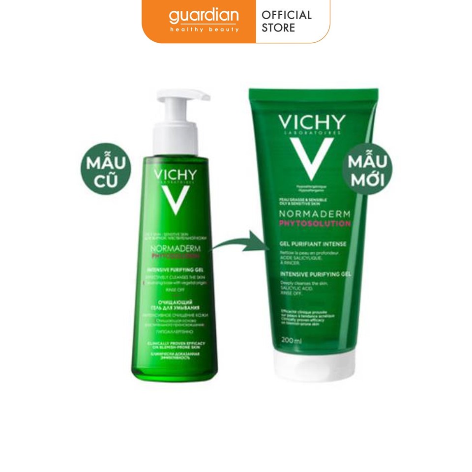 Sữa Rửa Mặt Dạng Gel Cho Da Dầu Mụn Vichy Làm Sạch Sâu Và Giảm Nhờn 200ml