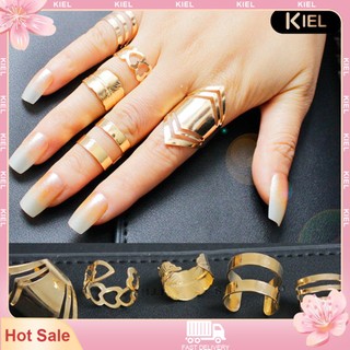 Set 5 nhẫn hợp kim kiểu mở cổ điển cá tính cho nữ