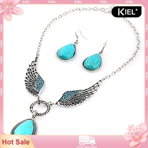 Bộ trang sức đính đá phong cách vintage thời trang cho nữ