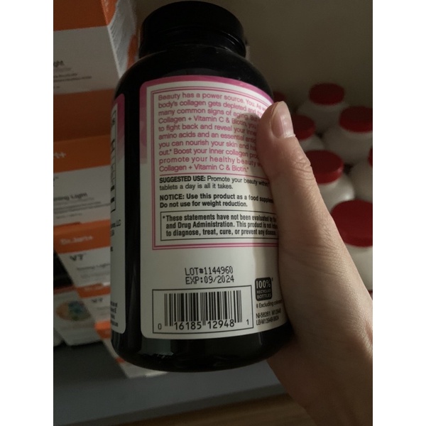 Super Collagen + vitamin C hãng NeoCell Type 1 & 3 của Mỹ chai 250 Viên