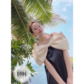 BIGSIZE Đầm suông nơ D986