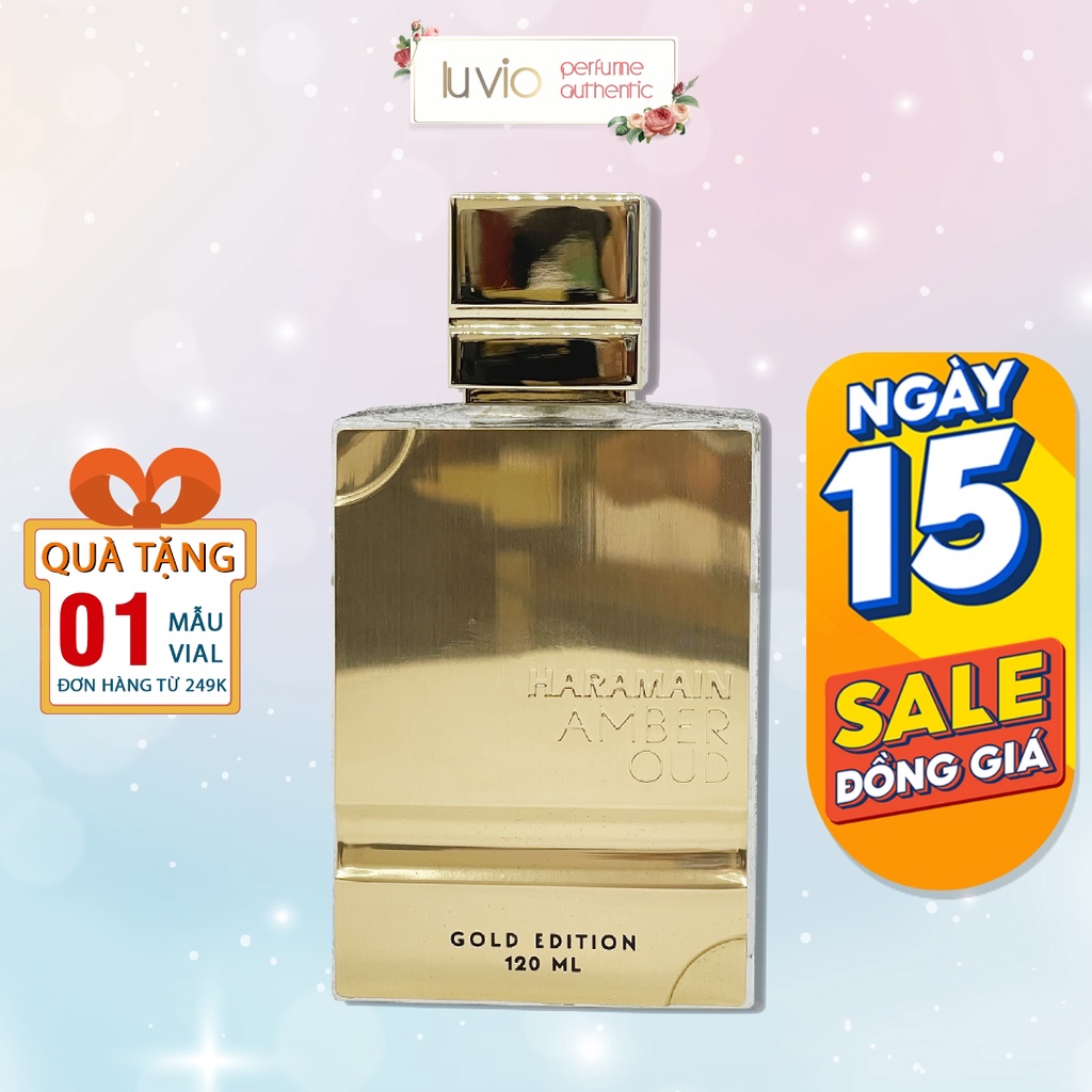 Nước hoa Unisex Amber OUD Gold  by Al Haramain LUVIO Perfume