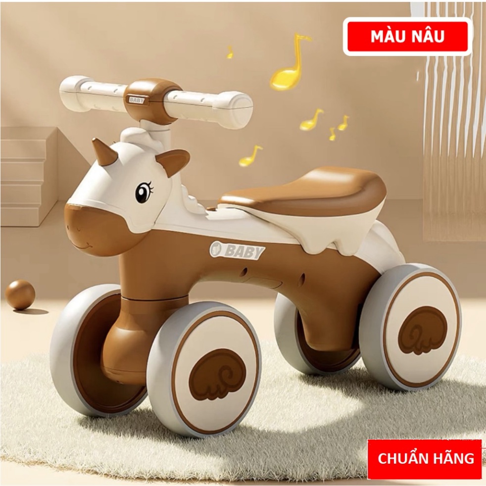 ⭐️ Xe chòi chân cho bé, Xe thăng bằng cho bé kỳ lân từ 1 đến 4 tuổi kèm nhạc và đèn /