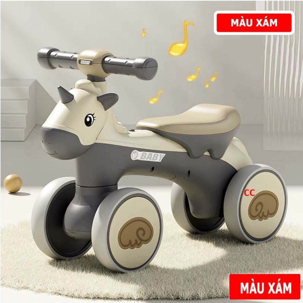 ⭐️ Xe chòi chân cho bé, Xe thăng bằng cho bé kỳ lân từ 1 đến 4 tuổi kèm nhạc và đèn /