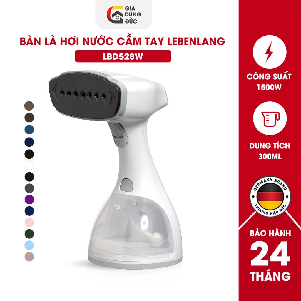 Bàn ủi hơi nước cầm tay LEBENLANG LBD528 công suất 1500W-300ML,thương hiệu Đức, bảo hành 2 năm