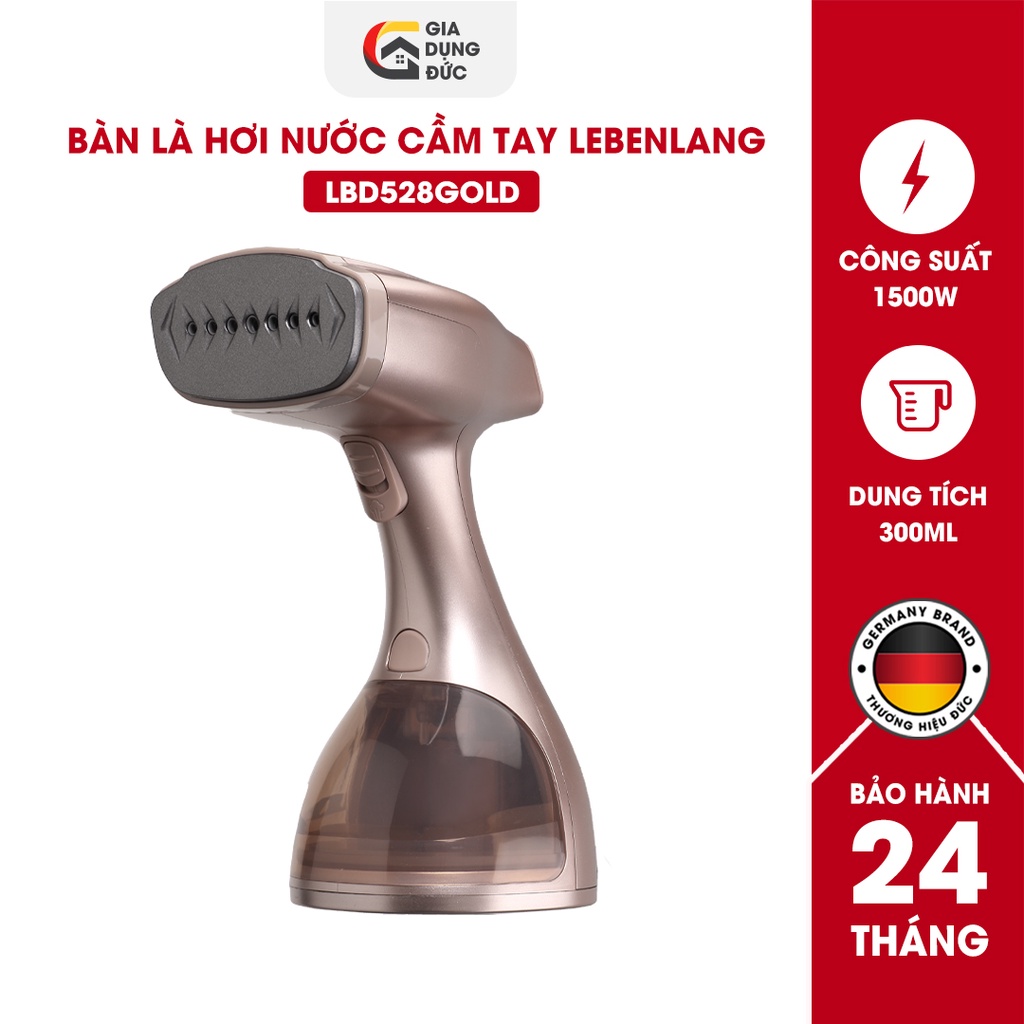 Bàn ủi hơi nước cầm tay LEBENLANG LBD528 công suất 1500W-300ML,thương hiệu Đức, bảo hành 2 năm