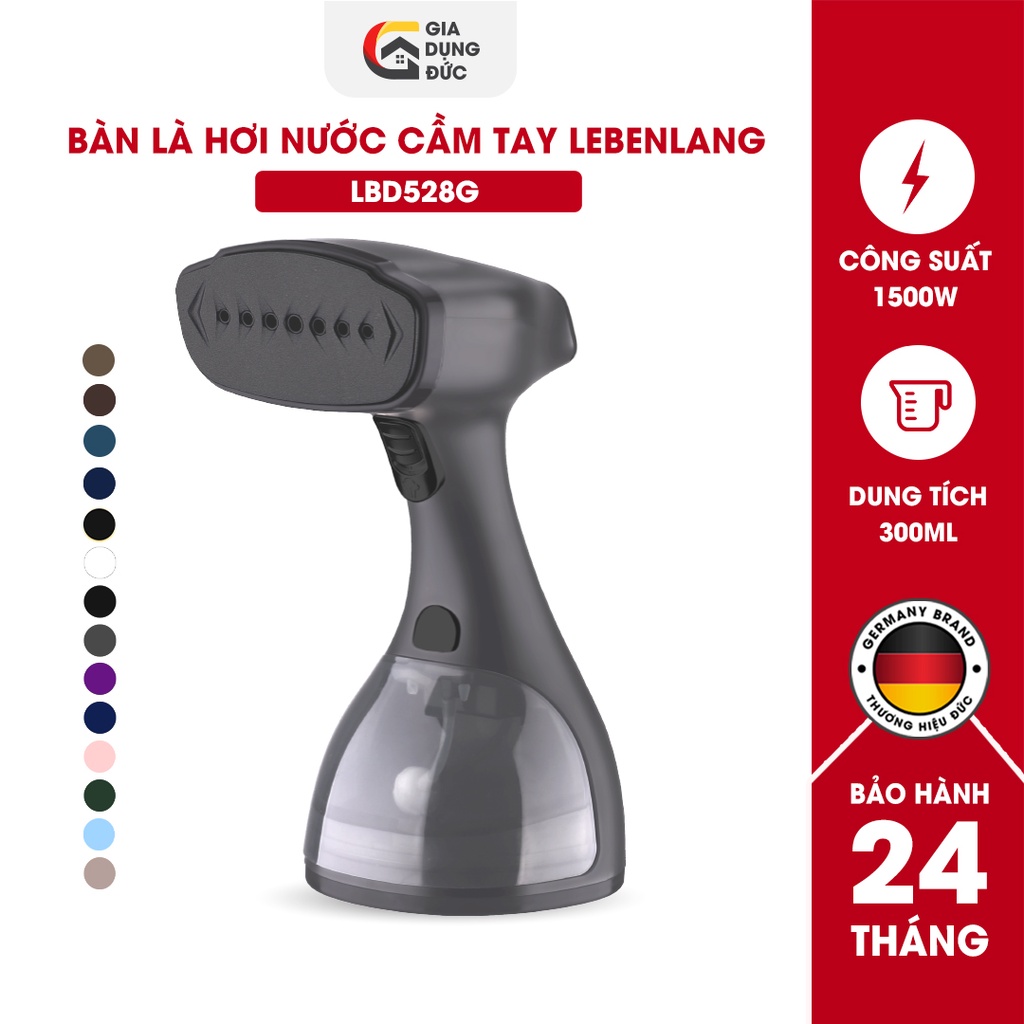 Bàn ủi hơi nước cầm tay LEBENLANG LBD528 công suất 1500W-300ML,thương hiệu Đức, bảo hành 2 năm