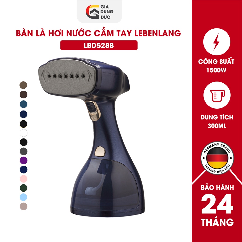 Bàn ủi hơi nước cầm tay LEBENLANG LBD528 công suất 1500W-300ML,thương hiệu Đức, bảo hành 2 năm