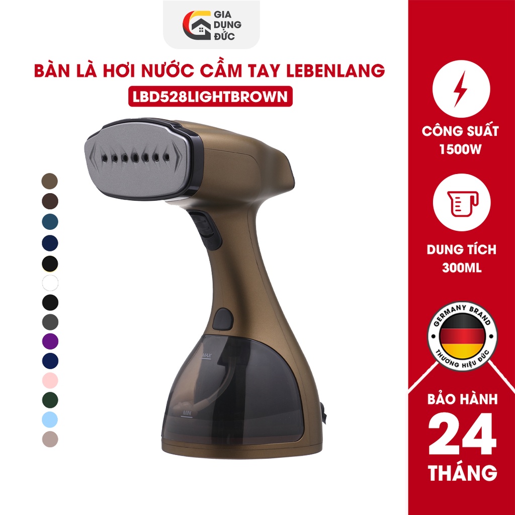 Bàn ủi hơi nước cầm tay LEBENLANG LBD528 công suất 1500W-300ML,thương hiệu Đức, bảo hành 2 năm