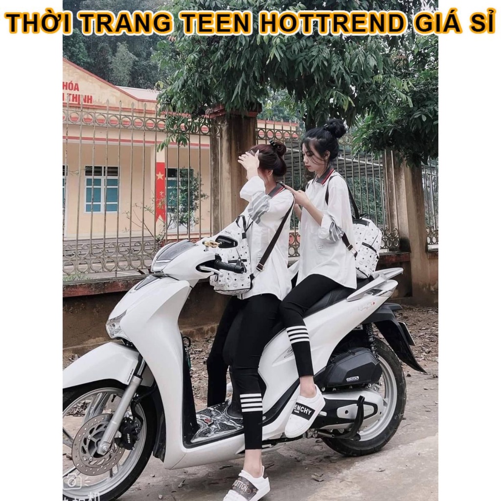 Quần legging Thome sọc 4 sọc - Quần legging nữ dài 3 sọc cạp cao nâng mông giá rẻ
