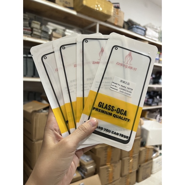 Kính liền keo Xiaomi Redmi Note 9 / Mặt kính có keo Xiaomi Redmi Note 9