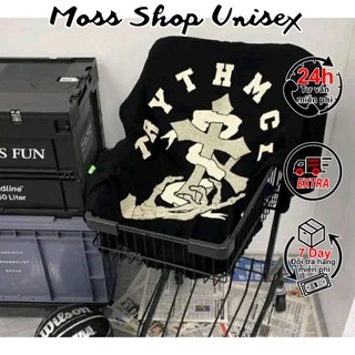 Áo thun tay lỡ unisex Cây thành giá bàn tay MOSSSHOP - Áo phông nam nữ phong cách hàn quốc ulzzang form rộng 65kg