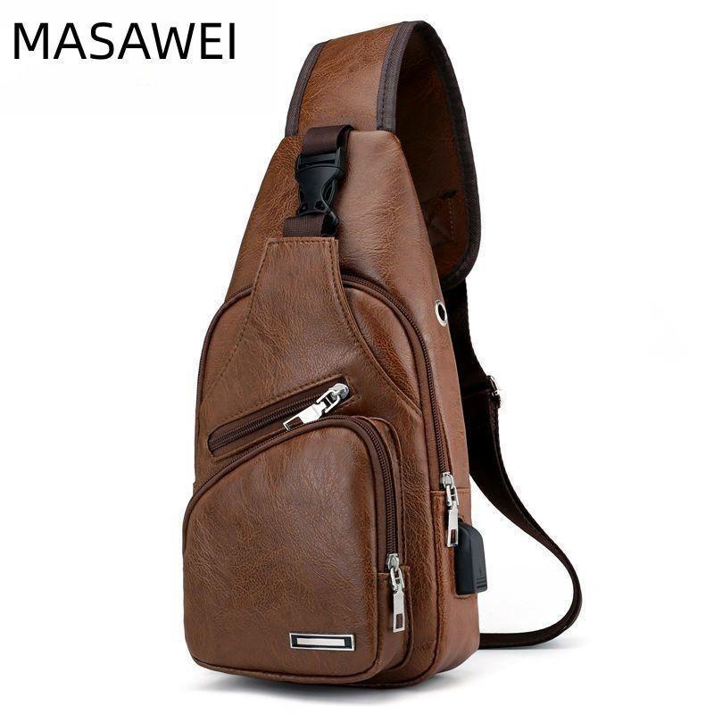 Mới Túi Đeo Chéo Ngực Đa Năng Sức Chứa Lớn Thời Trang Cho Nam