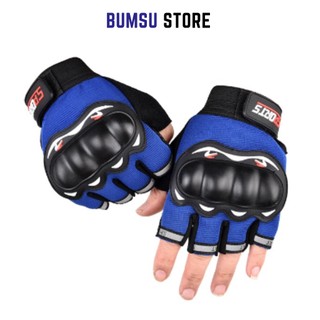 Găng tay, bao tay cụt ngón có gù bảo vệ lái xe du lịch phượt Sport