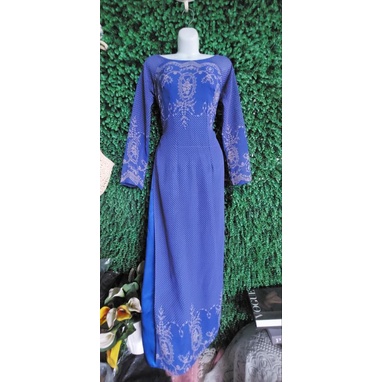 Thanh lý bộ áo dài voan xanh kèm quần
