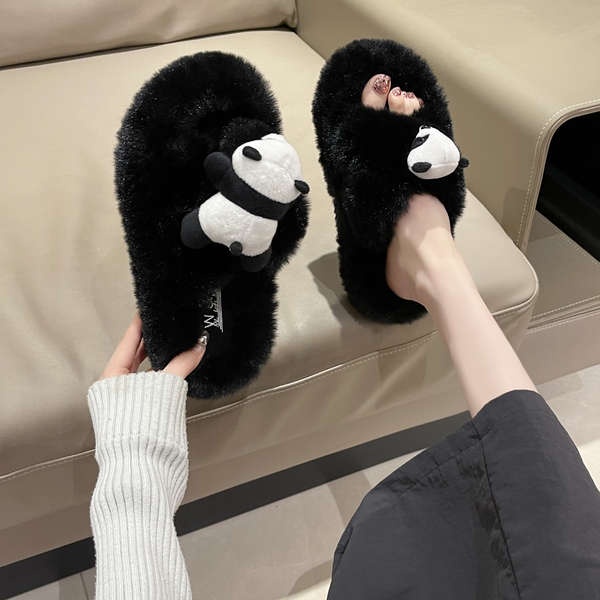 Dép Lông Xù Dày Dặn Thời Trang Thu Đông 2023 Dành Cho Nữ
