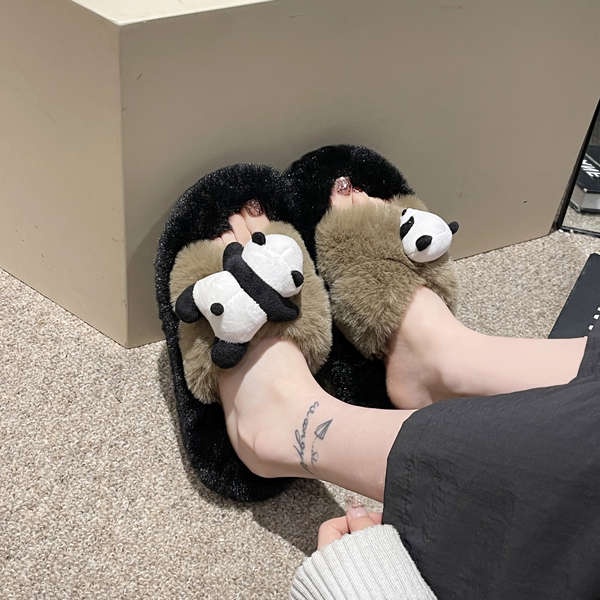 Dép Lông Xù Dày Dặn Thời Trang Thu Đông 2023 Dành Cho Nữ