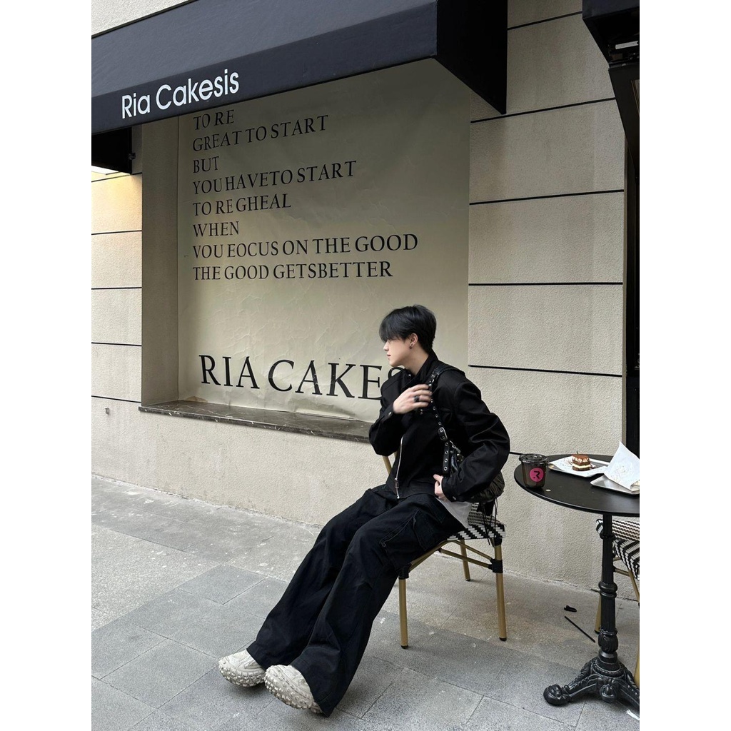 Áo Khoác bomber Cao Cấp Dáng Ngắn Có Đệm Vai Phong Cách Hip Hop Âu Mỹ Thời Trang Xuân Thu Cho Nam