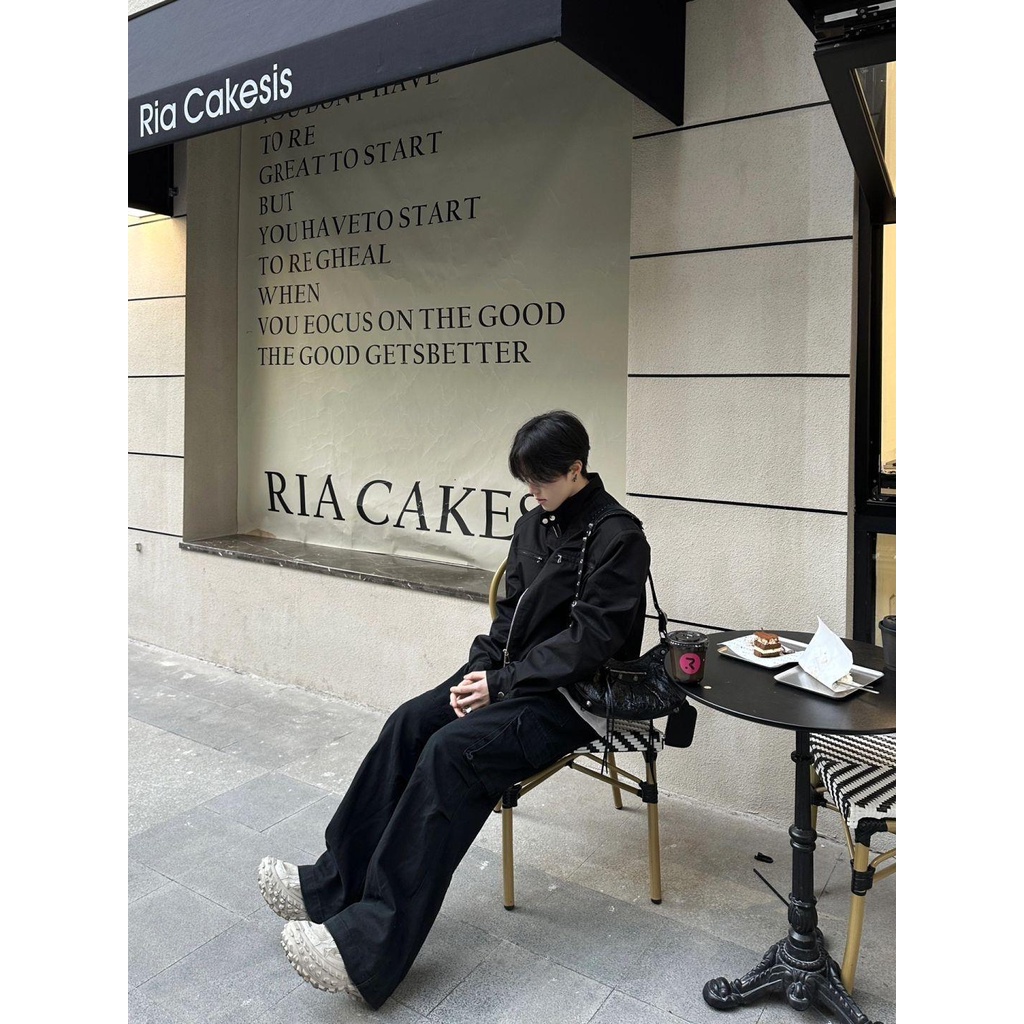 Áo Khoác bomber Cao Cấp Dáng Ngắn Có Đệm Vai Phong Cách Hip Hop Âu Mỹ Thời Trang Xuân Thu Cho Nam