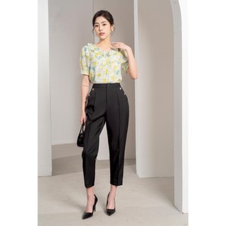 Áo sơ mi voan cổ bèo mmoutfit ao1122373