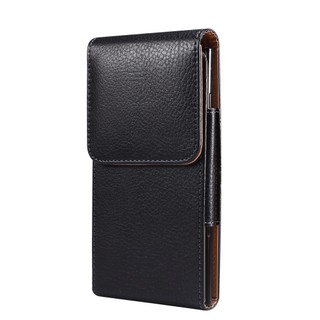 Đen Túi Da Đựng Điện Thoại 6.9 inch Đeo Thắt Lưng Cho iphone samsung huawei