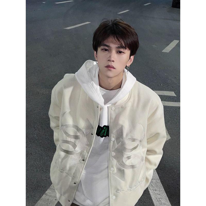 Áo Khoác Bóng Chày Thêu Họa Tiết Phong Cách retro Mỹ Thời Trang Cho Nam Và Nữ