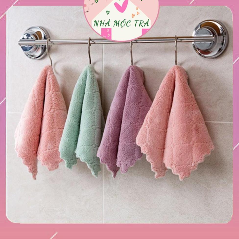 Khăn lau đa năng, khăn lau bếp, lau bàn ghế, bát đũa mềm mịn, thấm hút tốt, kháng khuẩn  - Mộc Trà Nhà Xinh