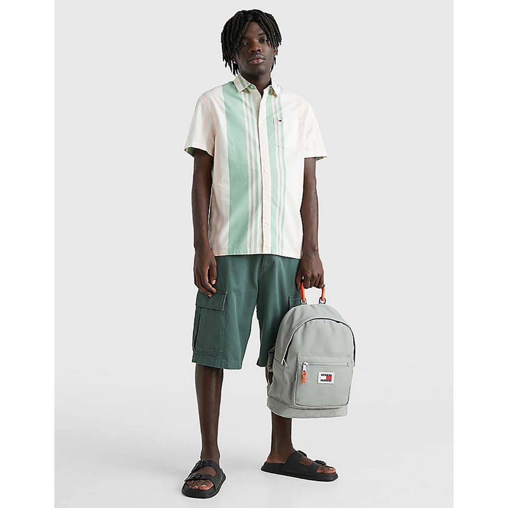 TOMMY HILFIGER - Áo Sơ Mi Nam Tay Ngắn Tjm Clsc Bold Stripe Shirt DM0DM15931LY3