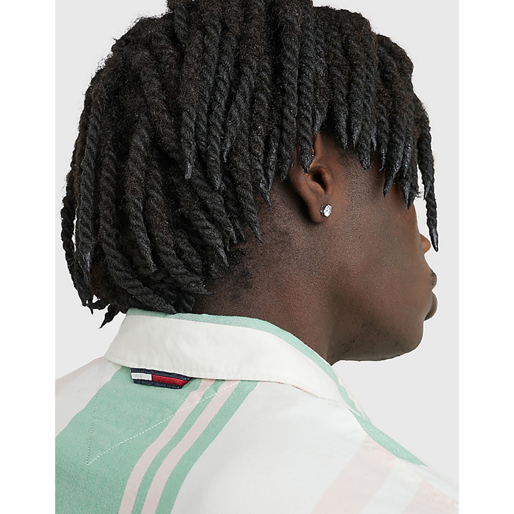 TOMMY HILFIGER - Áo Sơ Mi Nam Tay Ngắn Tjm Clsc Bold Stripe Shirt DM0DM15931LY3