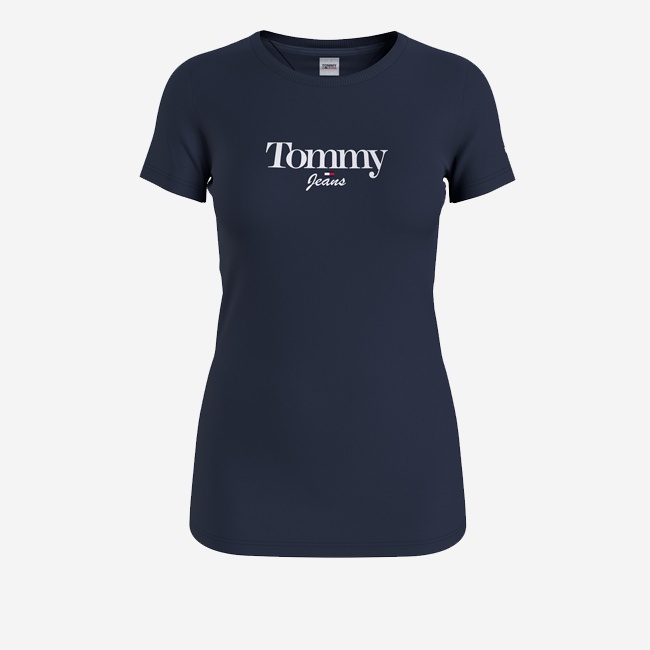 TOMMY HILFIGER - Áo Thun Nữ Tay Ngắn Tjw Skinny Essential Logo 1 Ss DW0DW13696C87