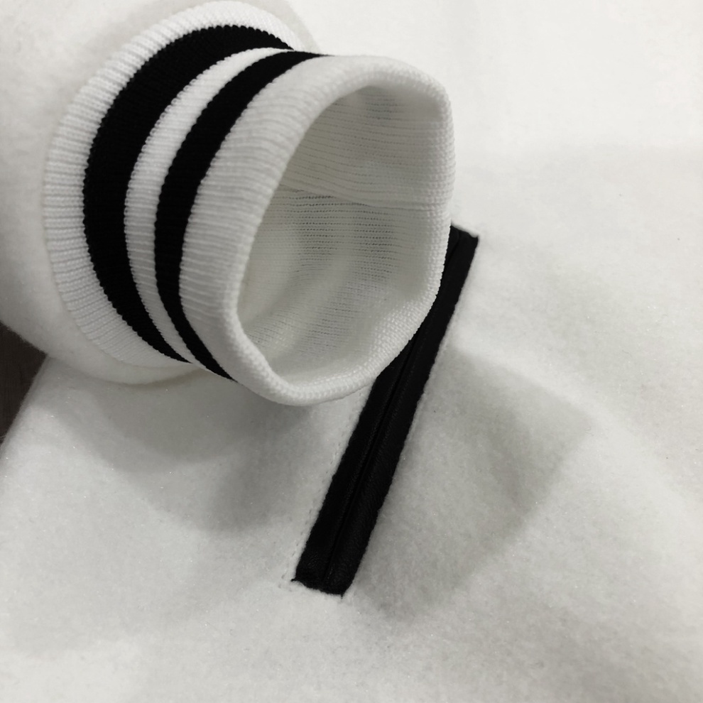 Áo khoác nam nữ, áo bomber TEDDY Trắng .