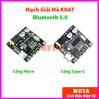 Mạch giải mã khuếch đại âm thanh MP3 không dây bluetooth 5.0 mini màu đen - Điều khiển được qua điện thoại