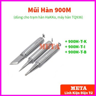 Mũi hàn 900m dùng cho dòng trạm hàn hakko, tq936 936, 936a, 937 - mũi loại xịn
