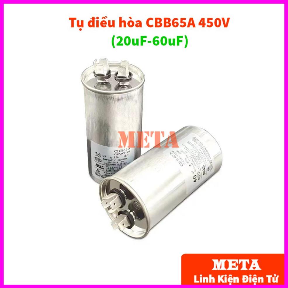 Tụ điều hòa CBB65 CBB65A 450V - tụ máy nén điều hòa 20uF 25uF 30uF 35uF 40uF 50uF 60uF (Loại Tốt)