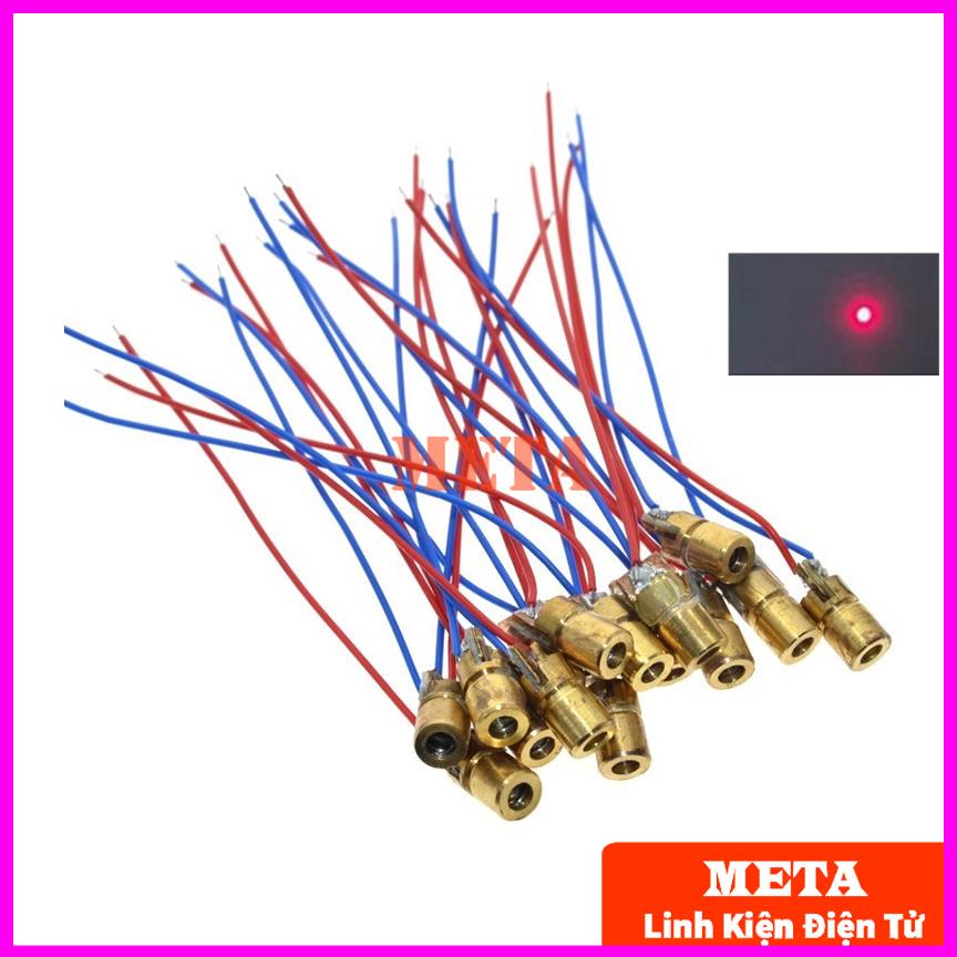 Đầu phát tia laze 3V/5V - Module diode Laser sáng đỏ hội tụ 3V/5V - Bước Sóng 650nM (GỬI ĐƠN TỪ 20K)